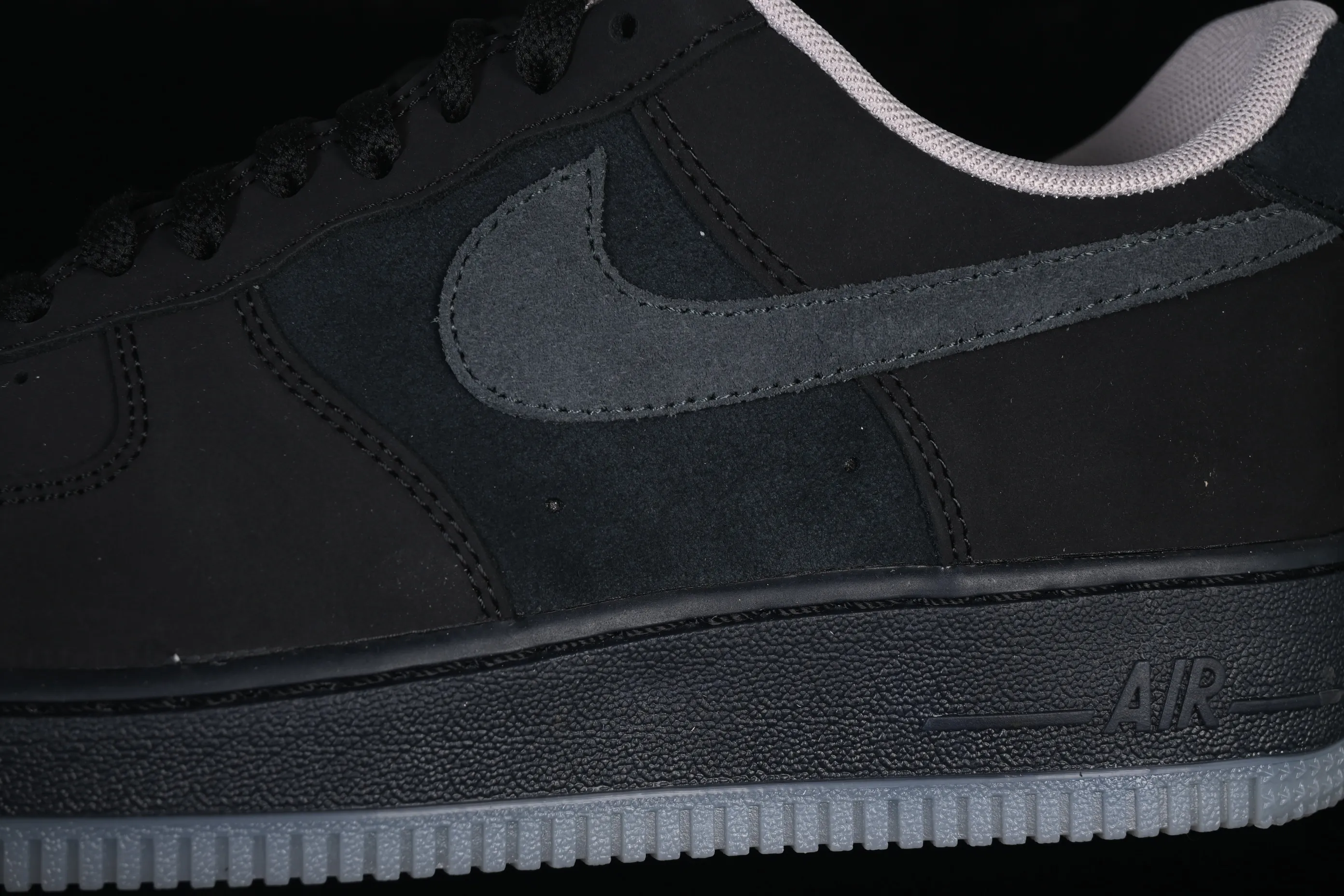 All categories Nk Air Force 1 Air Force series Nk Air Force 1 Low Air Force low-top Nike Air Force 1'07 Low matte all-black Air Force 1 low-top casual sneakers IQ9791-001
